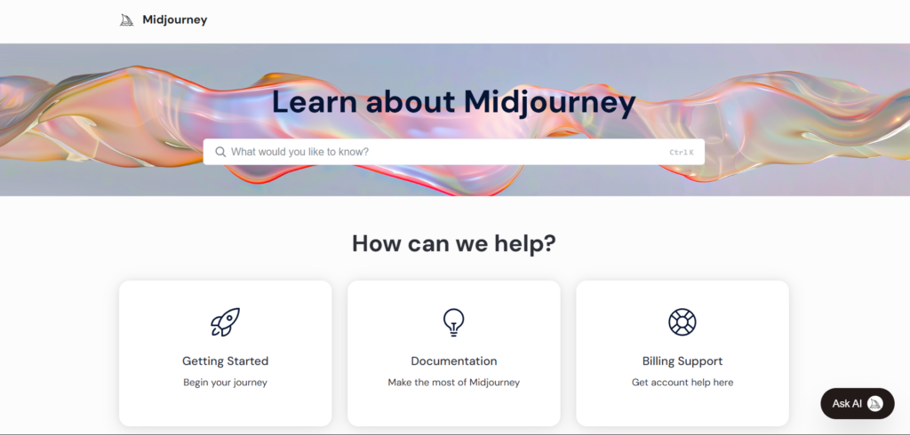 Midjourney Learn Page for Beginners - 1