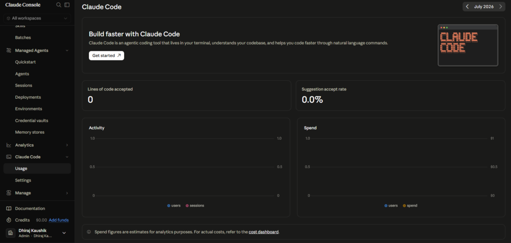 Claude Code Usage Page