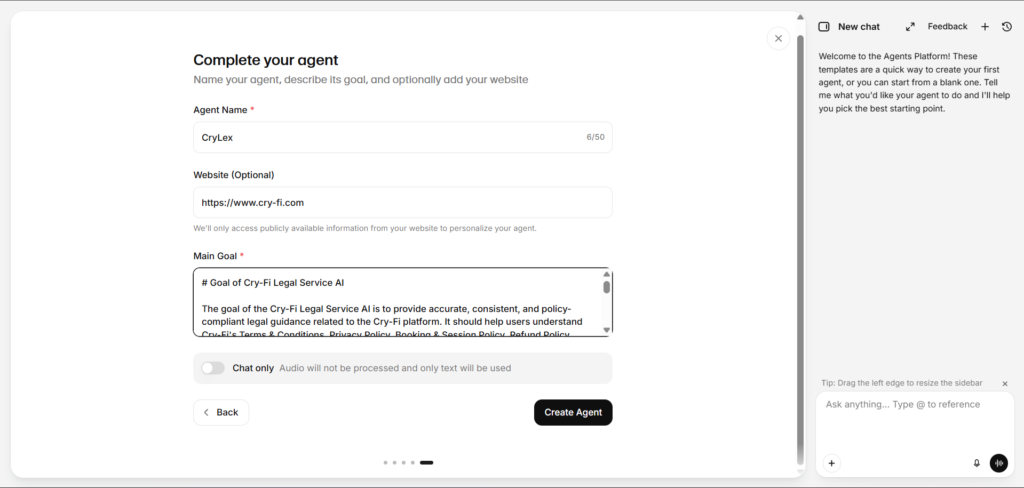 ElevenLabs Conversational AI Agent Creation step-5